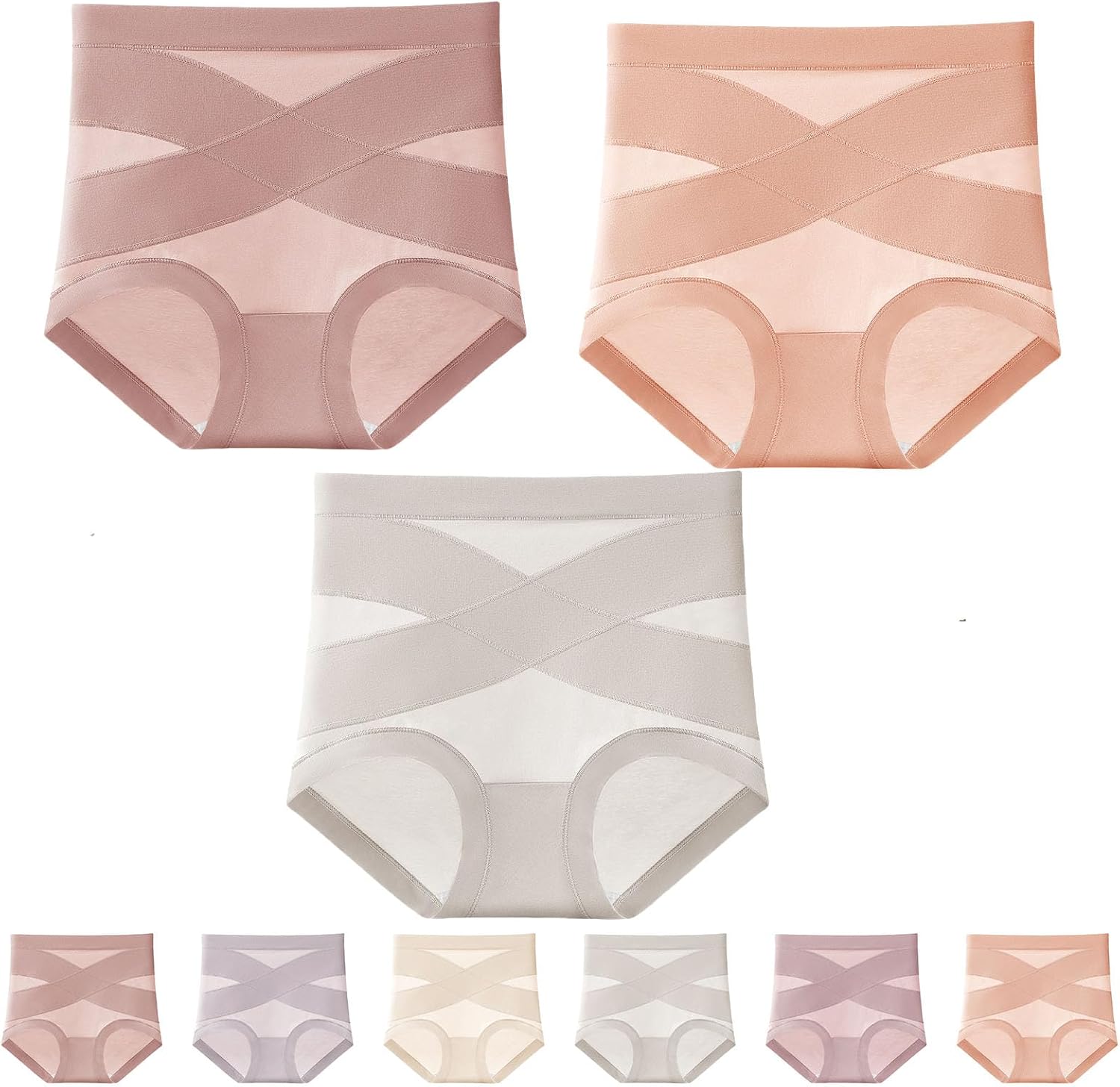 Doveloom Briefs, Women's Seamless High Waist Shaping Comfortable Cotton Tummy Control Briefs