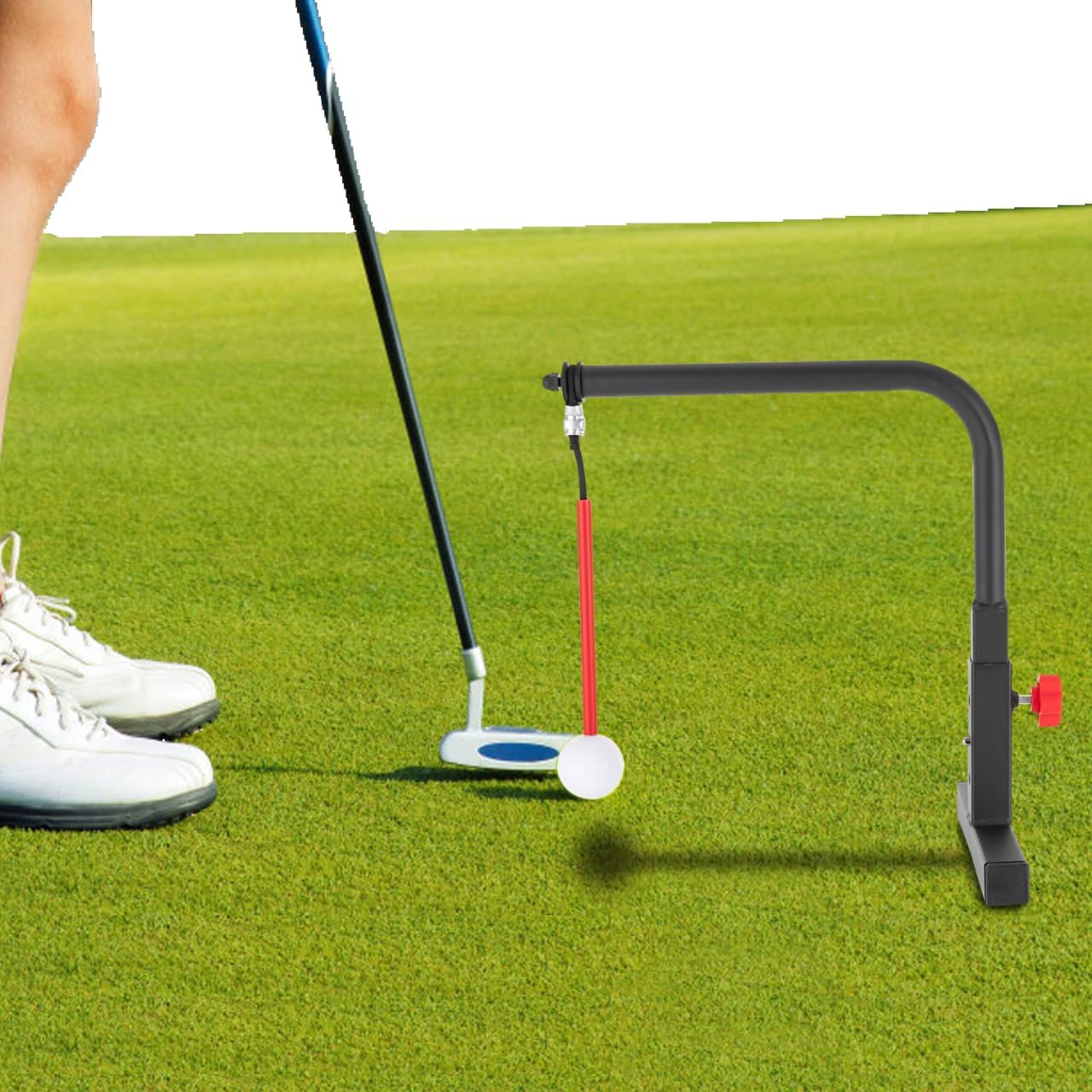 Golf Swing Trainer Adjustable with 3 Pcs Support Rods Golf Swing Training Aid Professional Golf Practice Tool Swing Groover & Hitting Training