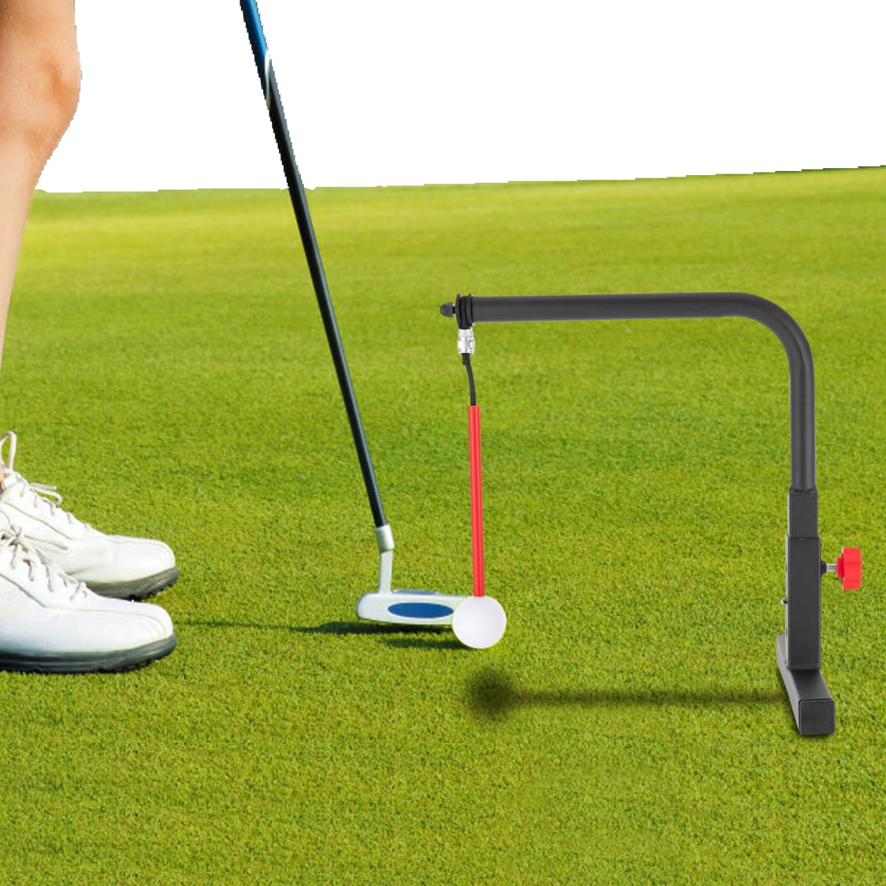 Golf Swing Trainer Adjustable with 3 Pcs Support Rods Golf Swing Training Aid Professional Golf Practice Tool Swing Groover & Hitting Training