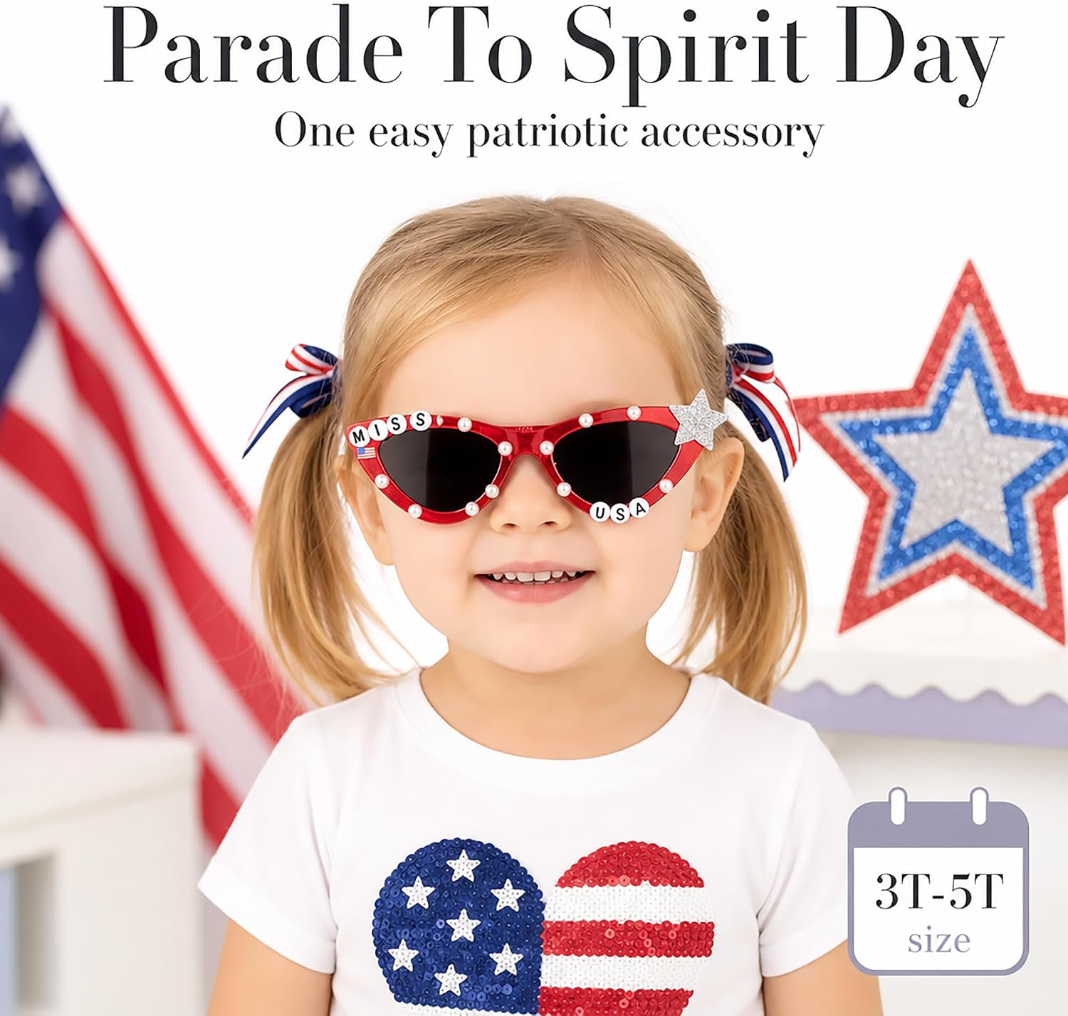 Mud Pie Children's Sassy Patriotic Sunglasses