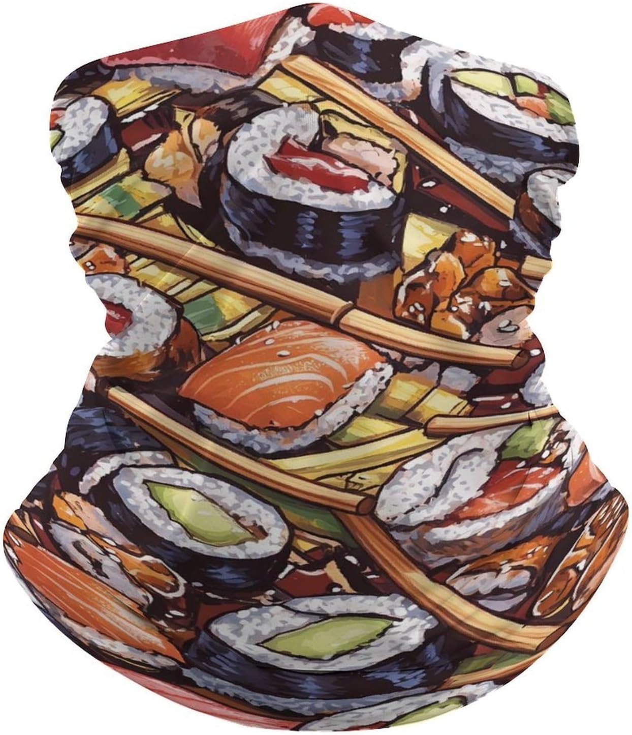 Rolls Stacked Neck Gaiter Windproof Face Mask Bandanas for Men Women Cold Weather Scarf