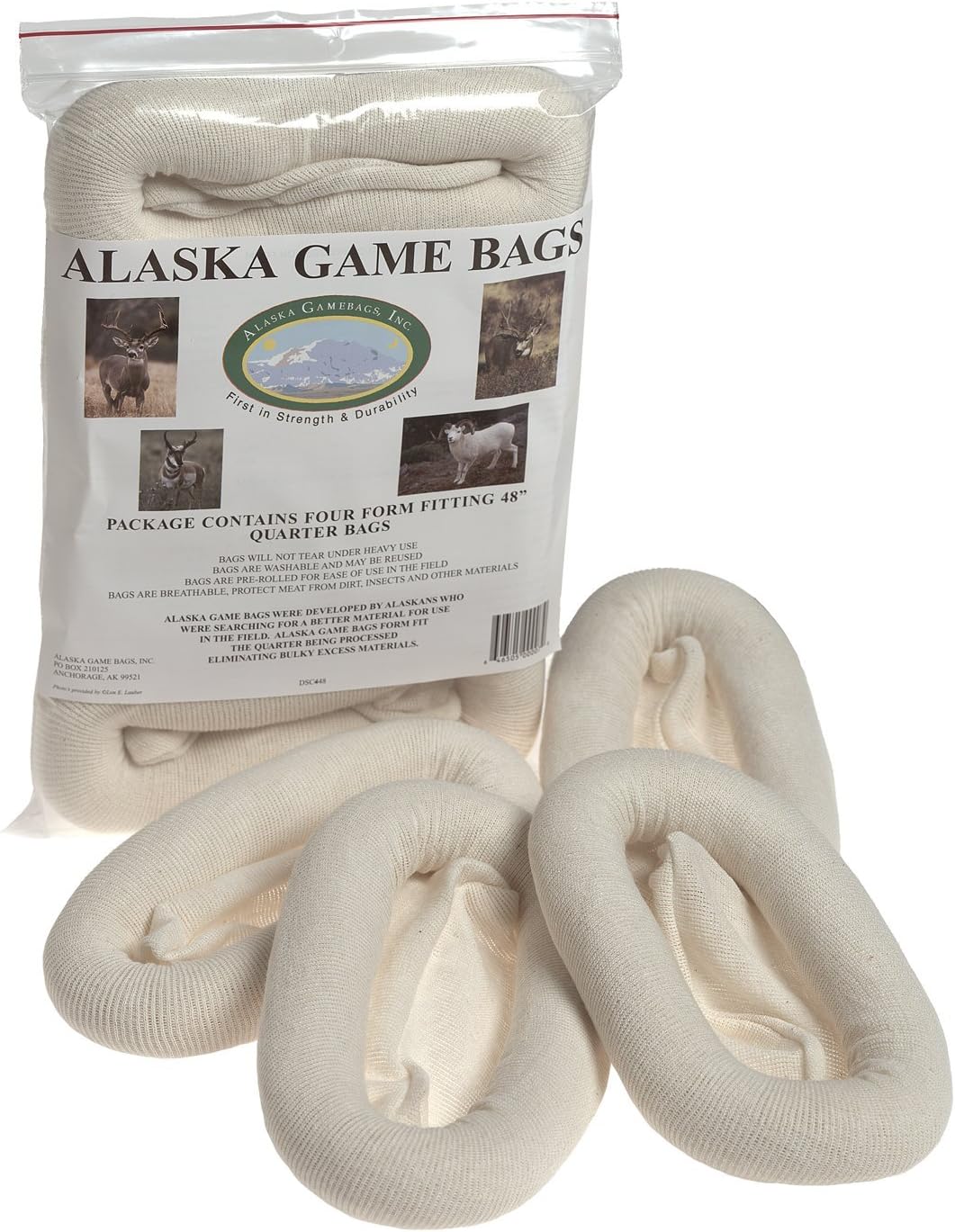 Alaska Game Bags Alaska Game Deer, Antelope and Sheep Bags, 48-Inch (Pack of Four)