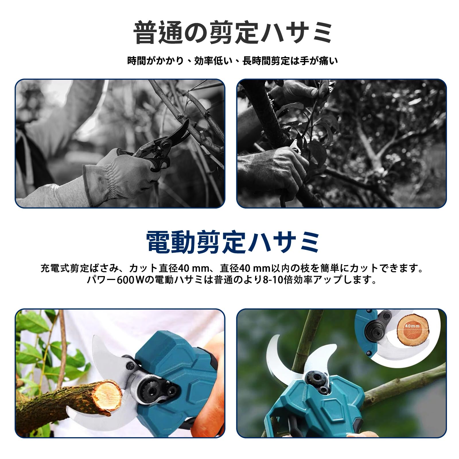 Amazon | 【Amazon限定ブランド】電動剪定バサミ 2026年人気モデル