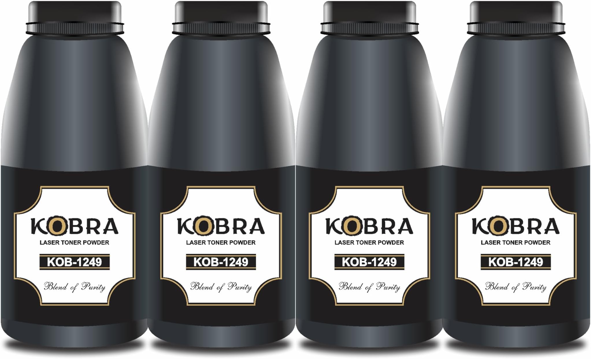 ProDot Kobra 1249 Laser Toner Powder Compatible with HP 12A, 15A, 49A, 53A, 505A, 11A, 51A, 55A, 16A, 42A, 64A & Canon 303, 308, 309, 315, 324 Toner Cartridges (160g, Pack of 04)