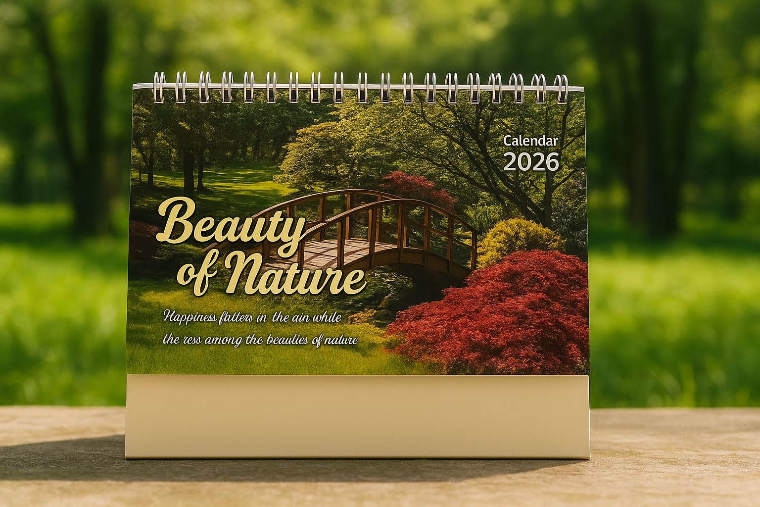 Beauty of Nature 2026 Desk Calendar | Table Calendar with Spiral Binding | Nature Theme Monthly Planner for Home, Office & Gifting-image-30