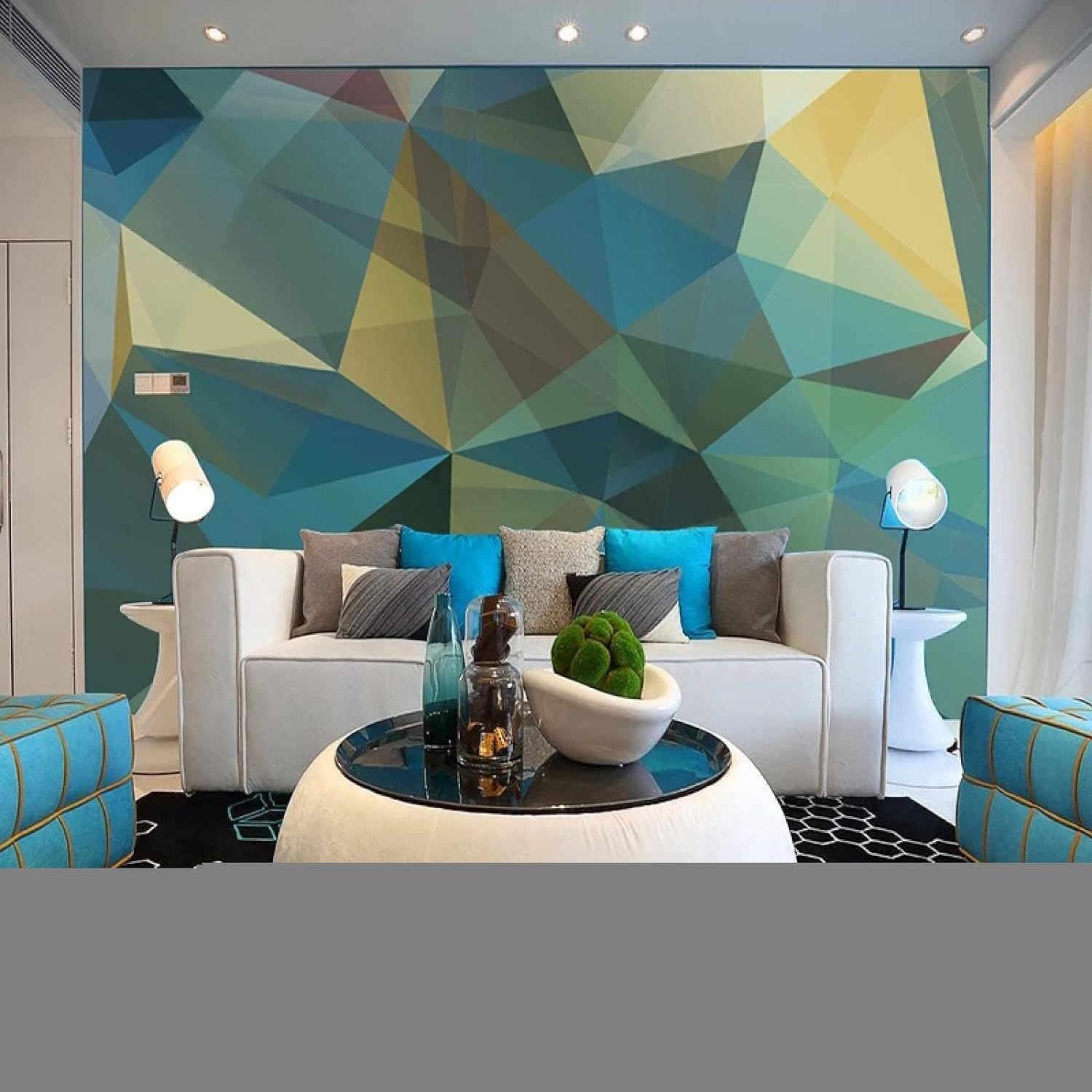 Dimensione Personalizzata 3D Motivo Geometrico Astratto 250(W) X175(H) Cm Carta Da Parati Fotografica, Carta Da Parati Con Paesaggio e A, Decorazione Stabile Che Cattura L'Attenzi-8556981