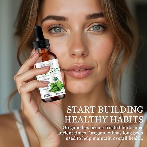 Miniatura 6 de Aceite orgánico de gotas de orégano  con aceite de semilla negra, carvacrol y timoquinona  a base de plantas, líquido de orégano USDA, sin OMG, 2