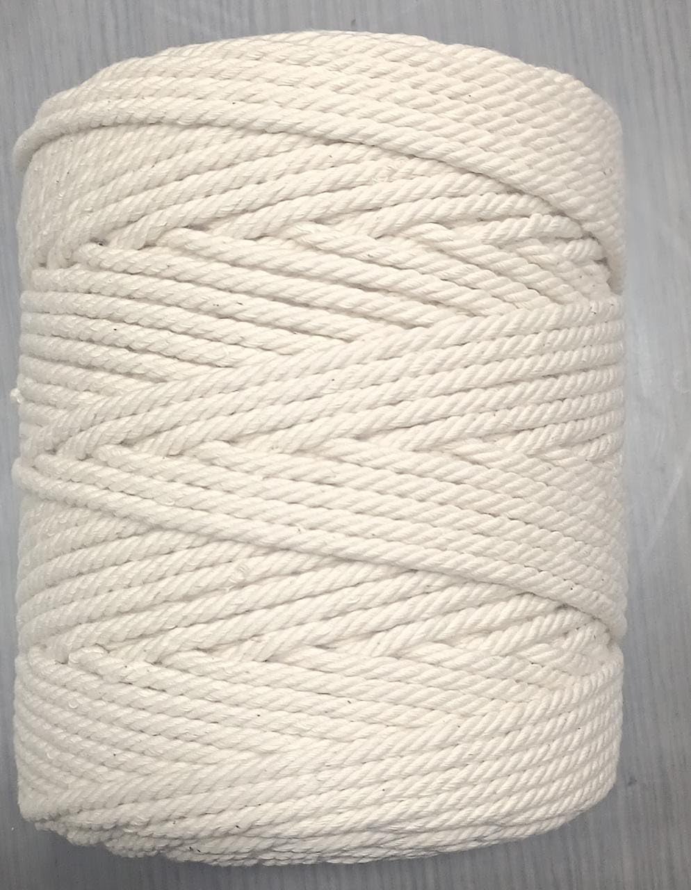 ABB Ropes & Niwars Single Strand Twisted Natural Cotton Cord – Premium Craft Rope for Plant Hangers, DIY Projects, Macramé, Home Décor, Gardening, Gift Wrapping (3mm x 10 Meters)