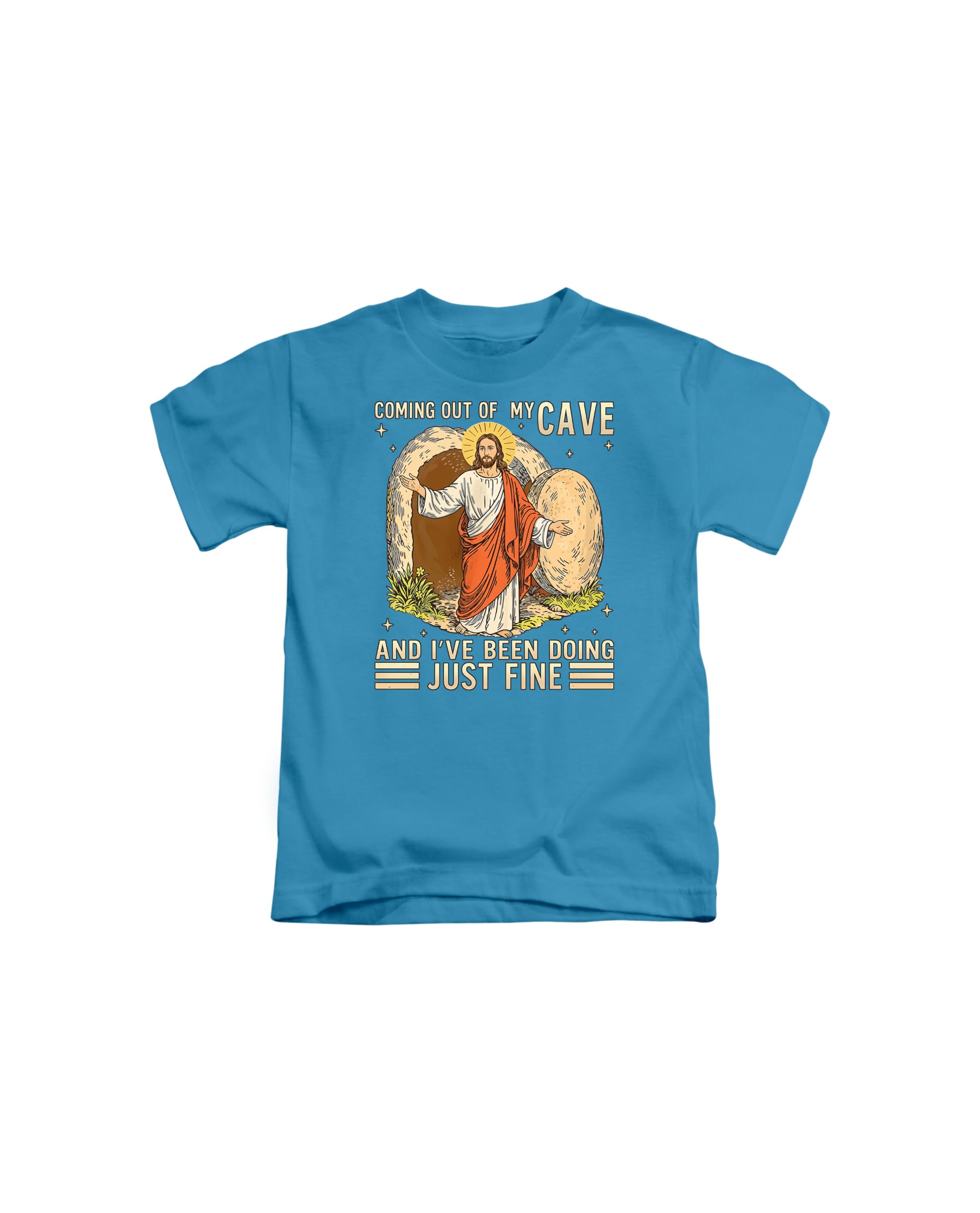 Taylor Brown Unisex Sapphire Jesus Coming Out Of Cave Meme Novelty Silly Iconic Icon Humerous Rude Naughty Pun Joke Tee T-Shirt Funny T Shirt Top