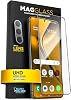 magglass Designed for Samsung Galaxy S25 Tempered Glass Screen Protector [Fingerprint Compatible] with Camera Lens Guard Applicator Included
