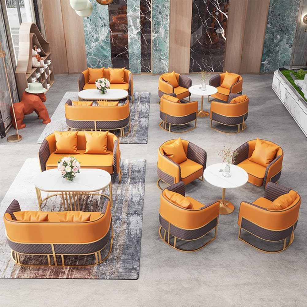 Mingone Fauteuils Salon Design Fauteuil Laine en Métal avec Dossier