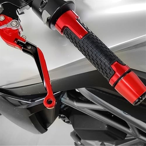 Miniatura 7 de Motocicleta para Y&AMAHA XJ6ABS XJ6 ABS 2009-2011 2012 2013 2014 2015 CNC Manillar de motocicleta Peso final Agarraderas extremos (Color Gris)