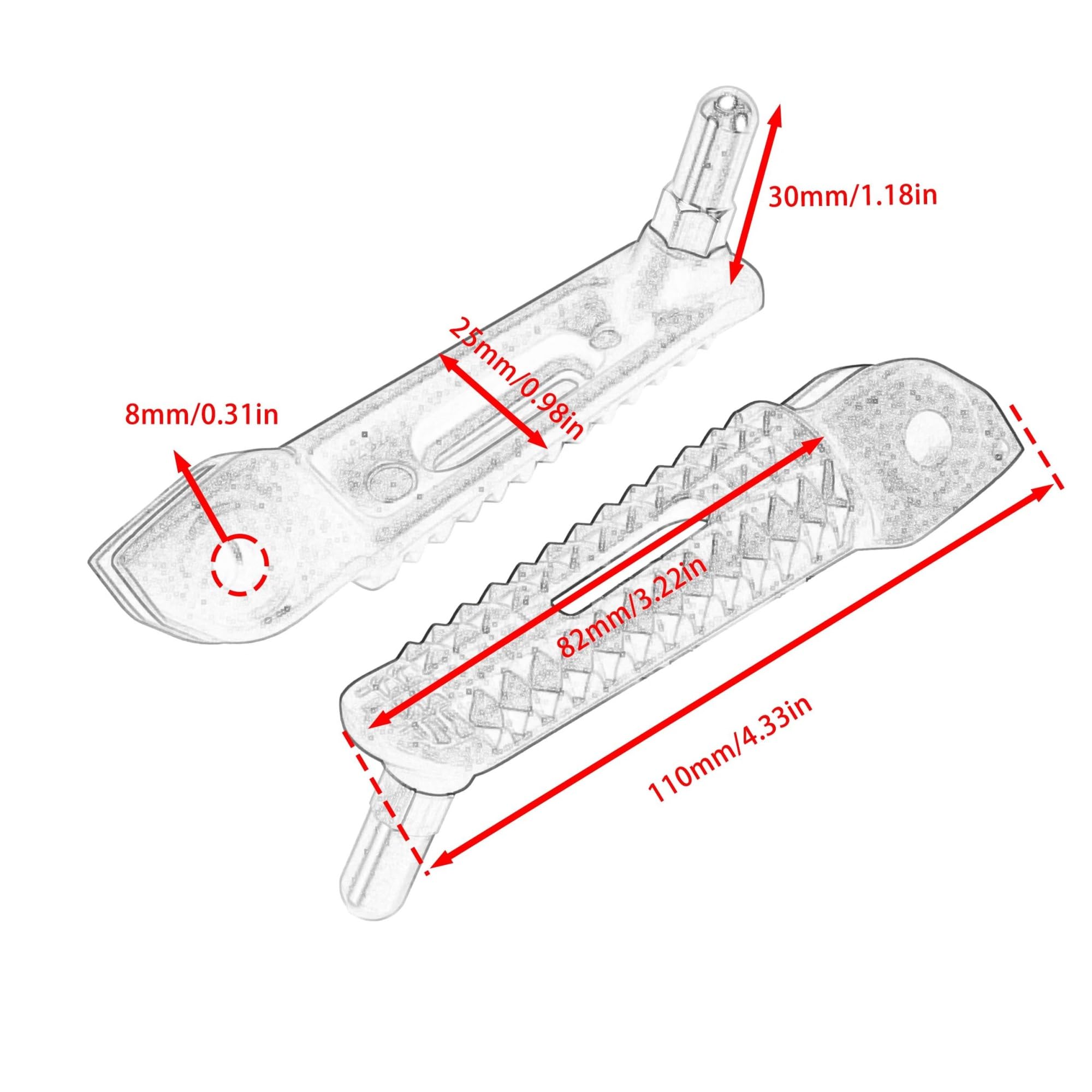 Pedali Pedali Pilota Anteriore Poggiapiedi Per Triumph Per Trident 660 Per Daytona 660 Per Tiger Per Sport 660 Per Speed Twin 1200 Accessori Moto