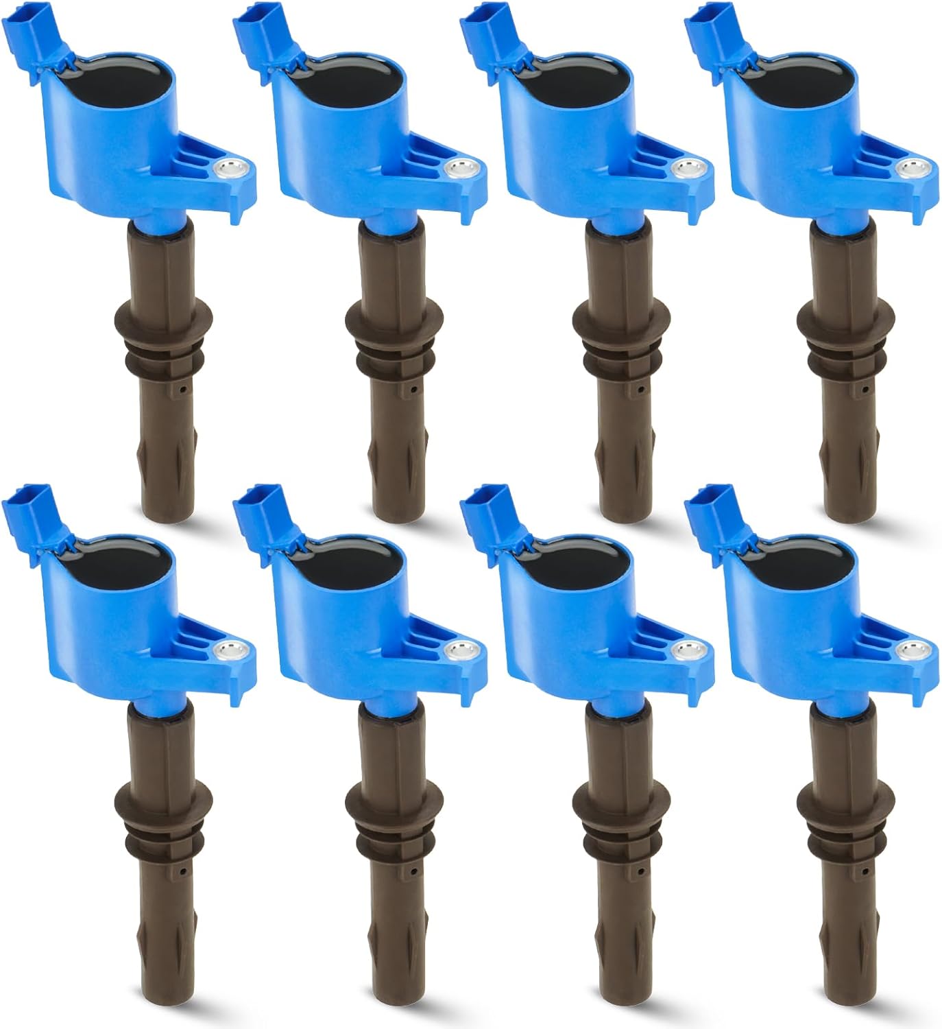 8PCS Ignition Coil Pack Compatible with Ford Explorer Sport Trac Mercury Mountaineer Mustang F-150 F-250 F-350 Super Duty Lincoln Mark LT 4.6L 5.4L V8, Replace for DG521 C1659 5C1716, Black
