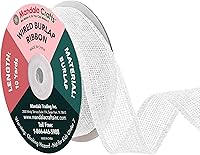 Vista 110 de Mandala Crafts Cinta de arpillera turquesa con alambre de 1 pulgada de ancho para manualidades, rollo de 10 yardas de cinta rústica de arpillera