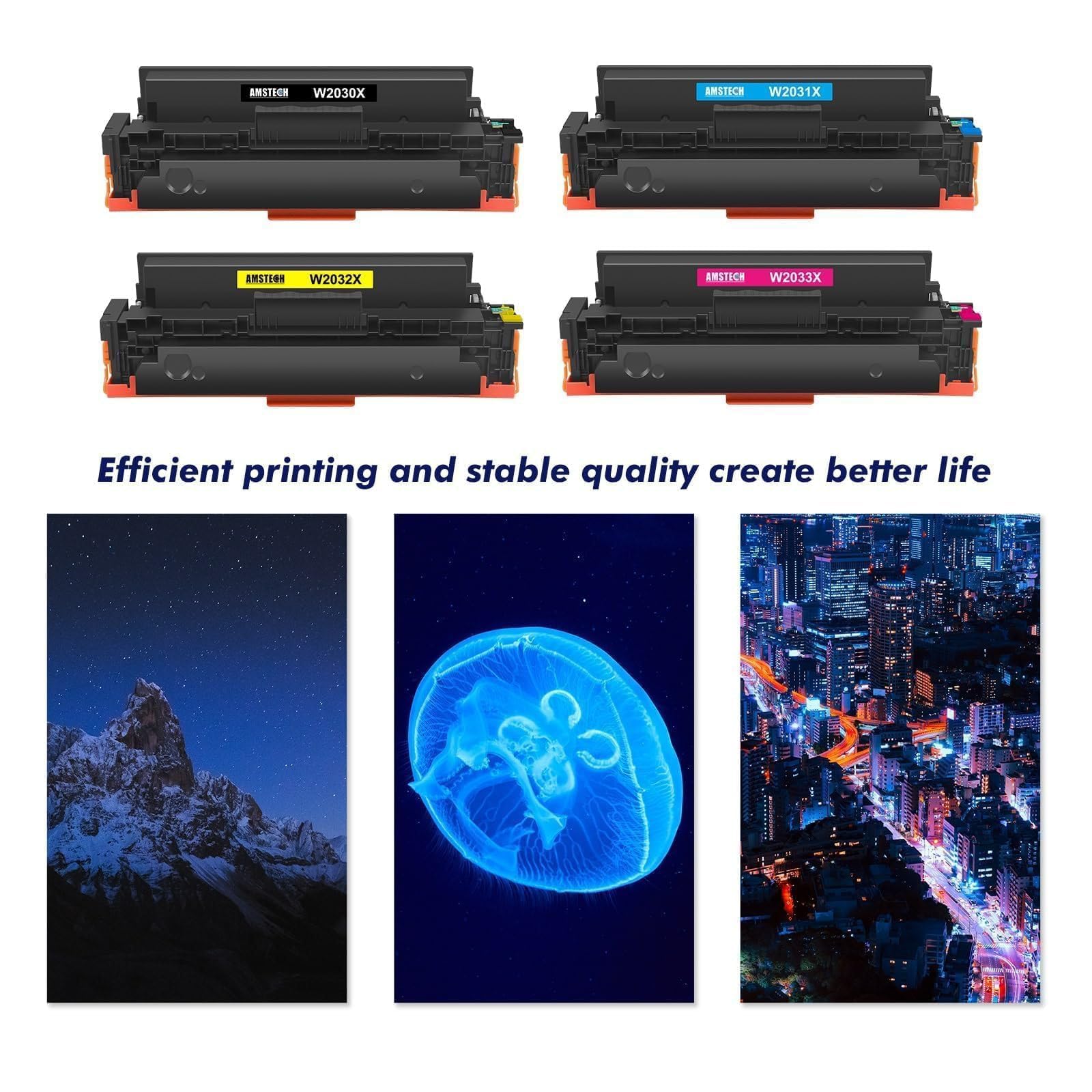 415X 415A M479fdw Toner Mit Chip Kompatibel für HP LaserJet Pro MFP M479fdw | 4-Pack W2030X W2031X W2032X W2033X Schwarz Cyan Gelb Magenta für Color LaserJet Pro MFP M479dw M479fnw M479fdn M454dw M454dn