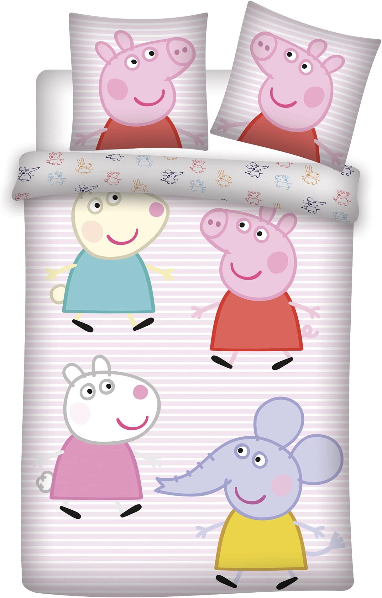 Parure De Lit Gabby's Dollhouse Housse De Couette Réversible 140x200 Cm + Taie 65x65 Cm