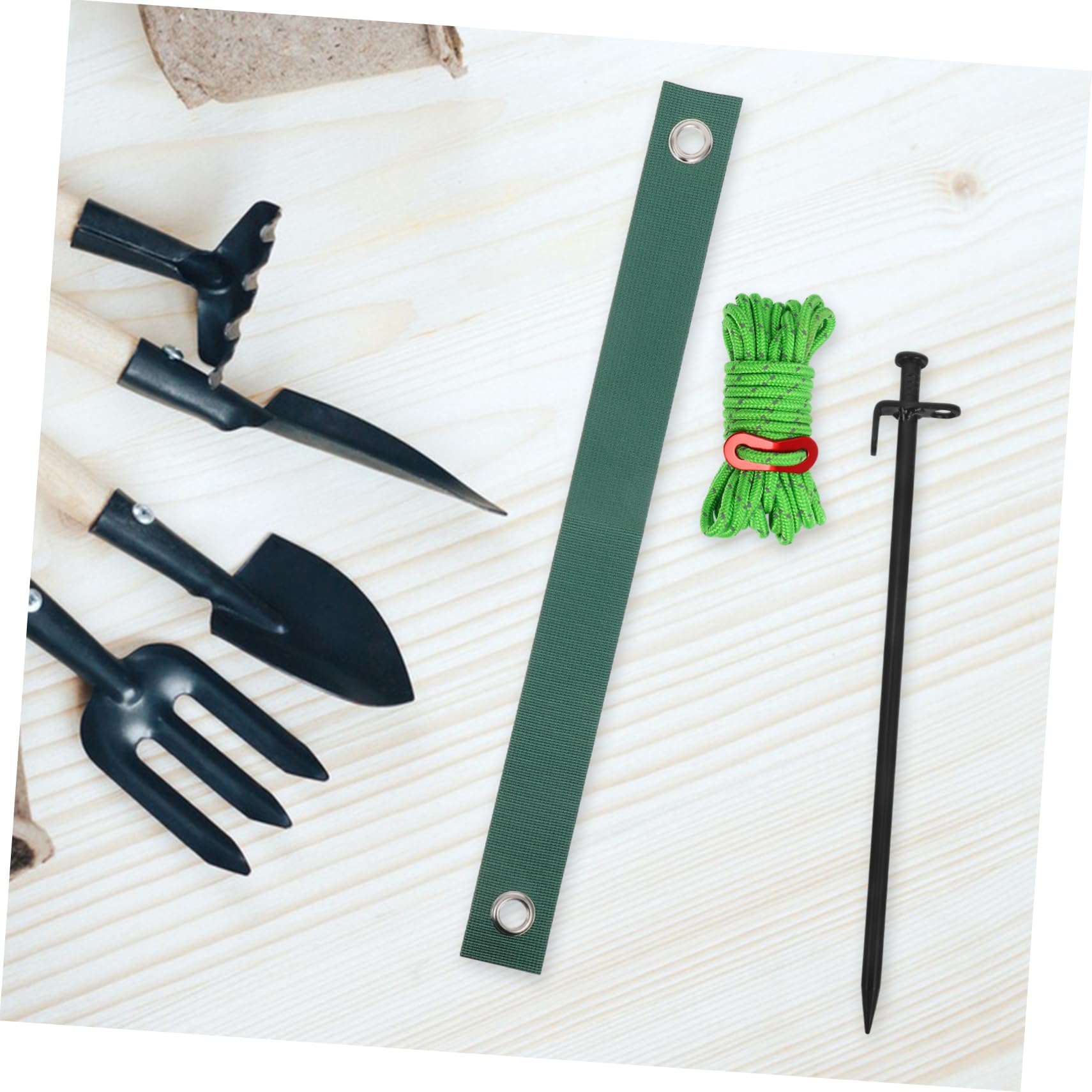 VICASKY Kit D'ancrages D'arbres Étai d'arbre pour Jardin Extérieur Complet Comprenant 3 Attaches Piquets 3 Tuteurs en Fer et 3 Câbles de Soutien