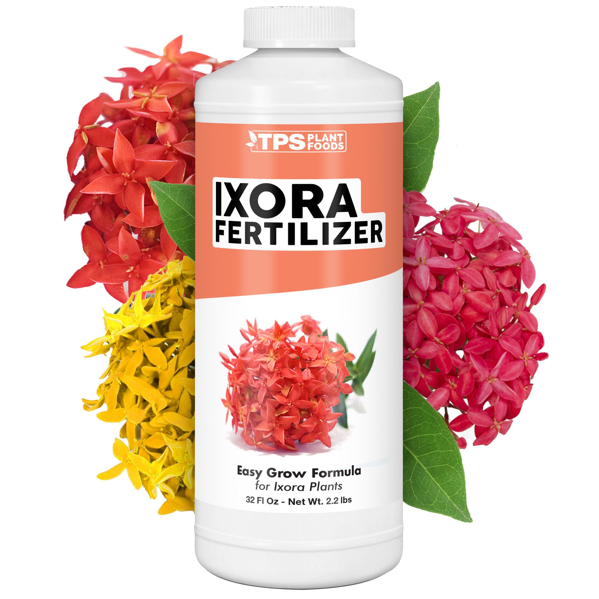 Ixora Fertilizer, Complete Liquid Ixora Plant Food for All Rubiaceae, 32 oz (1 Quart)