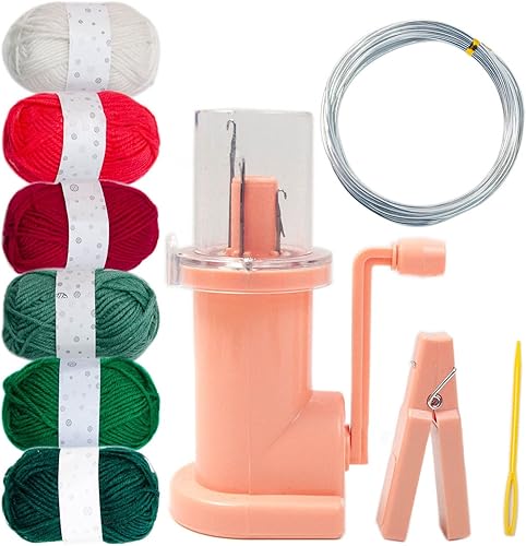 Embellish-tejer máquina de tejer a mano Telar Cuerda Hilo de hilo Herramienta de tejido Carrete Máquina de tricotina Carrete Accesorios de costura