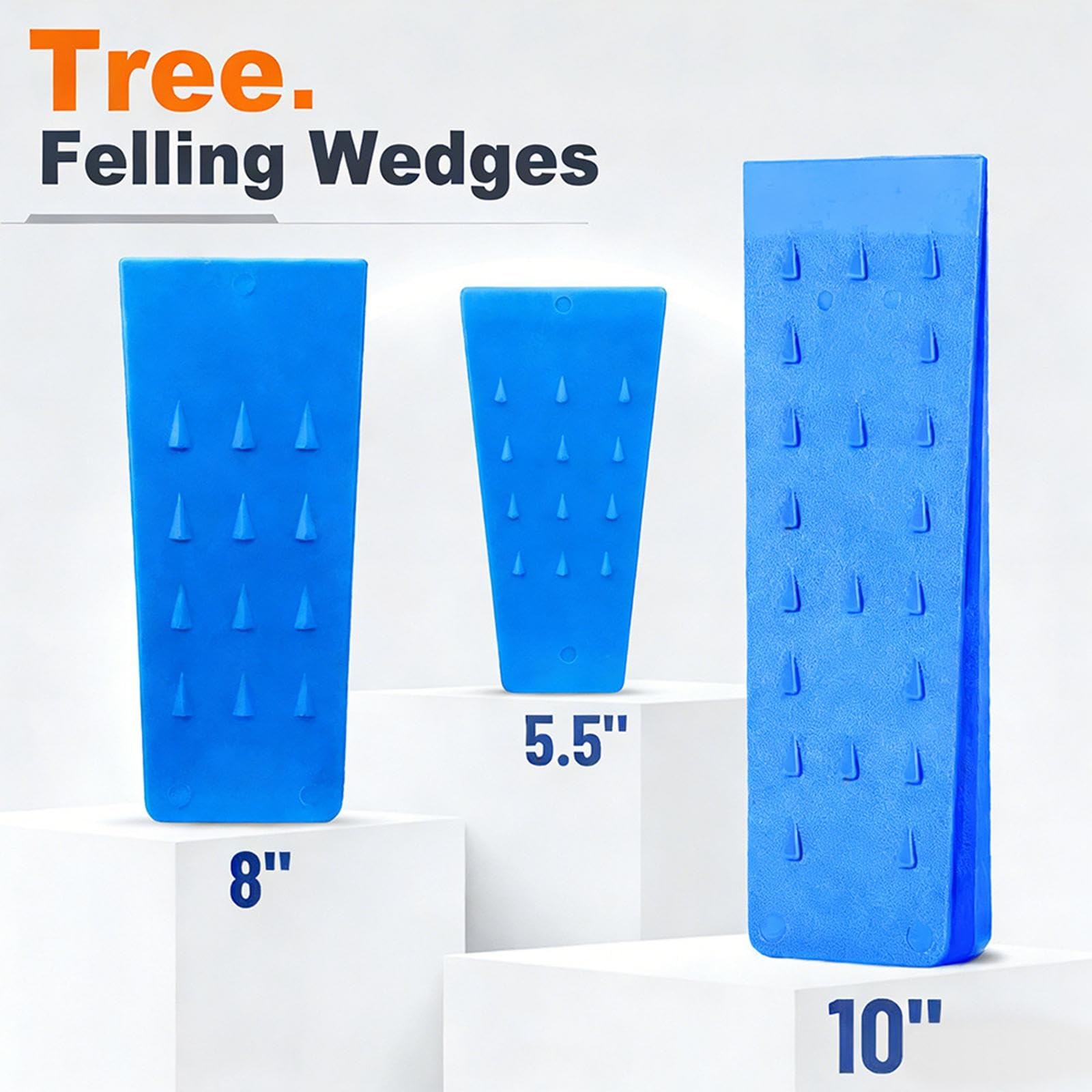 predolo cuñas para árboles, cuñas para Partir leña, prácticas, Calidad, para motosierras, Suministros para leñadores, Azul