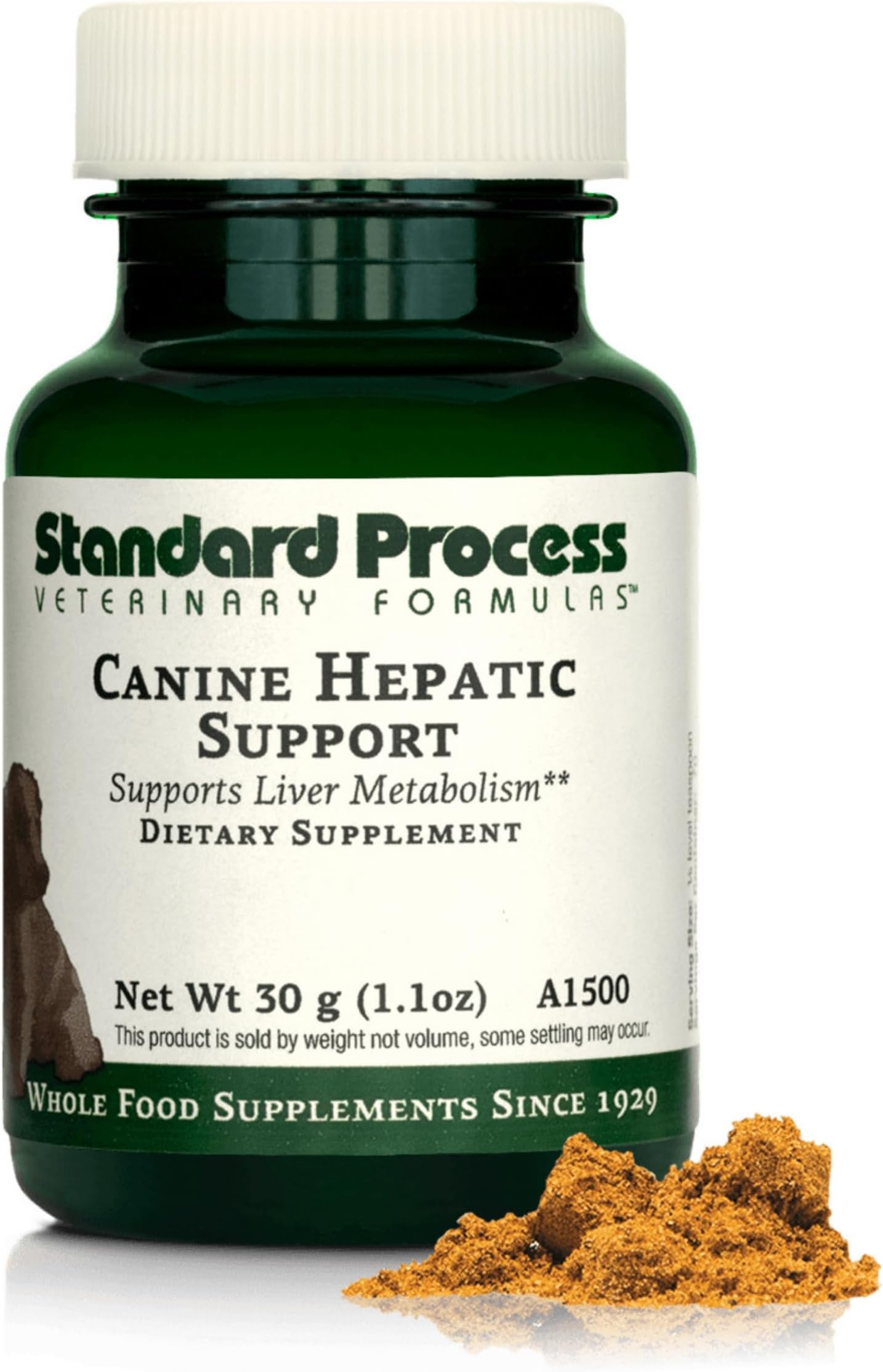 Standard Process Canine Hepatic Support - Dog Supplement to Aid Liver Health - Hepatic Immune Function & Liver Metabolism Support Supplement - Powder Supplement for Dogs - 30 g