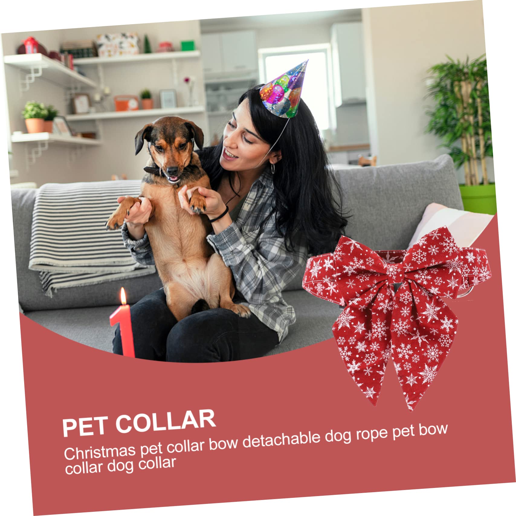 Hohopeti Collier Réglable pour Chaton Collier De Sécurité avec Boucle pour Chat Accessoire De Noël pour Animal De Compagnie
