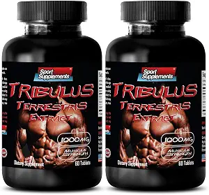 Tribulus Terrestris Extract 1000MG - Male Libido & Stamina Support, 120 Tablets