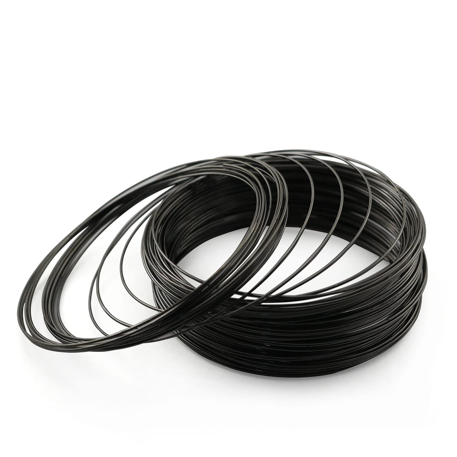 XGNG Memory Jewelry Wire - 100 Loop, Beading Wire for Jewelry Making, Wrapping Stones, Necklaces & Bracelets - Black
