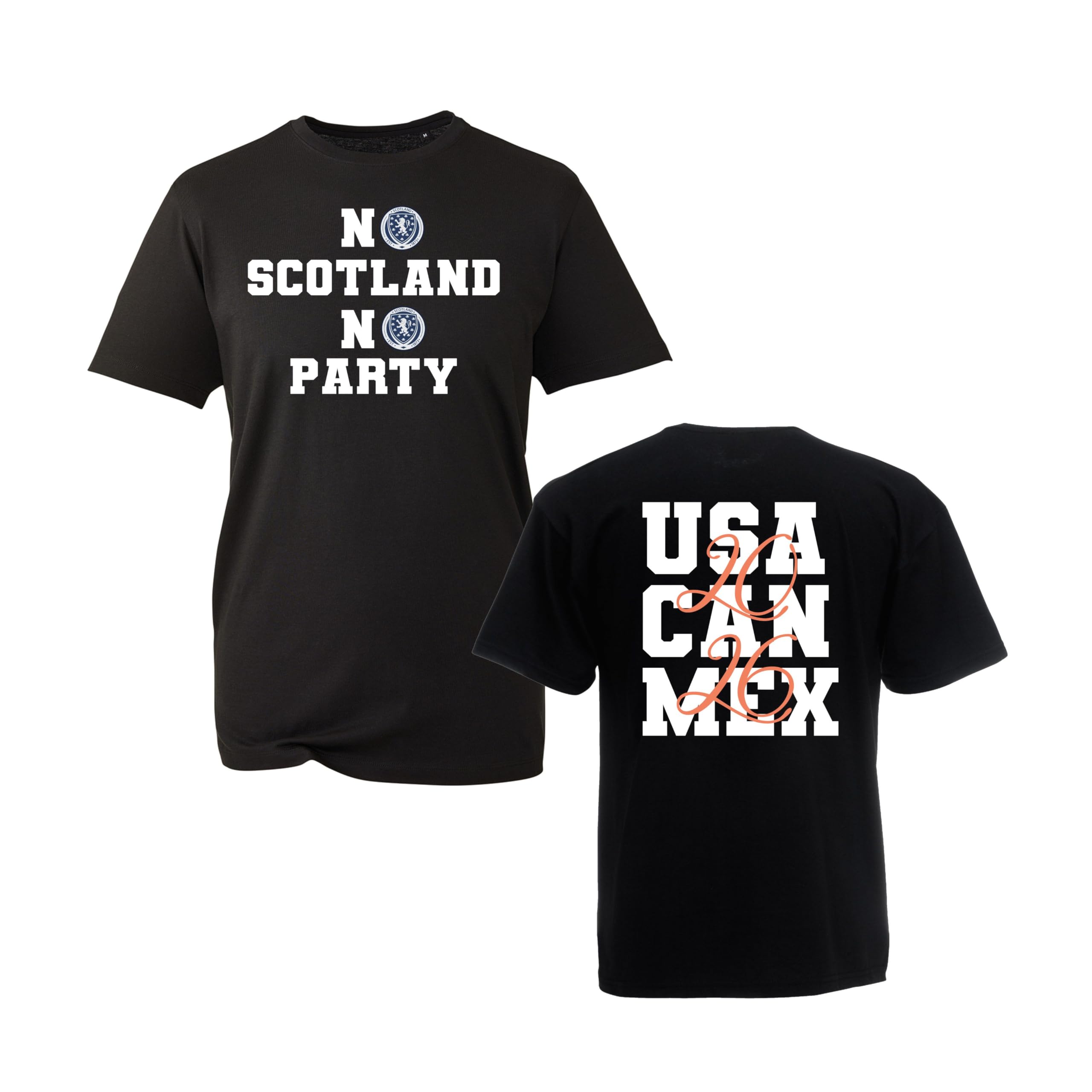 No Scotland No Party Scotland 2026 T-Shirt, Sports Lover Gift, Football Lover Shirt, Unisex Adults and Kids Tee Top(Black, XL)