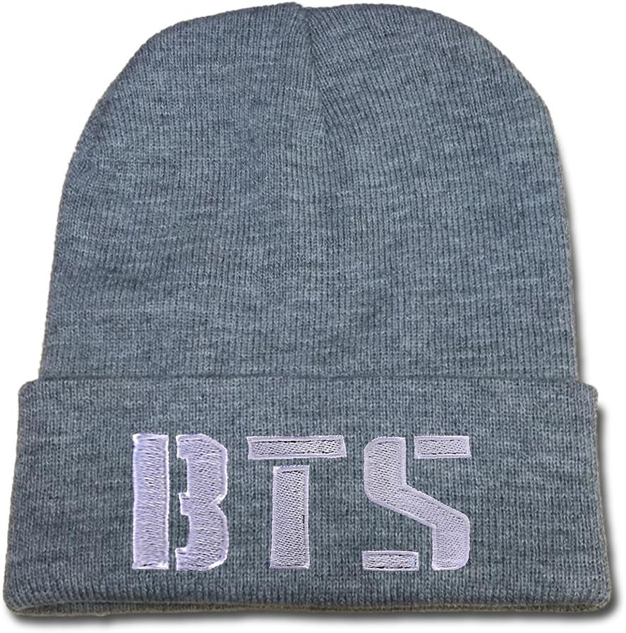 RHXING BTS Bangtan Boys Logo Adjustable Embroidery Snapback Hat Baseball Cap Beanie Visor