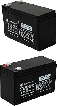 2 Pack UB1280 UB1270 SLA-7-12 12V 7AH SLA F1 Terminal Sealed Lead Acid Battery PK12V7F1 PE612 NP712 12V7.0AH