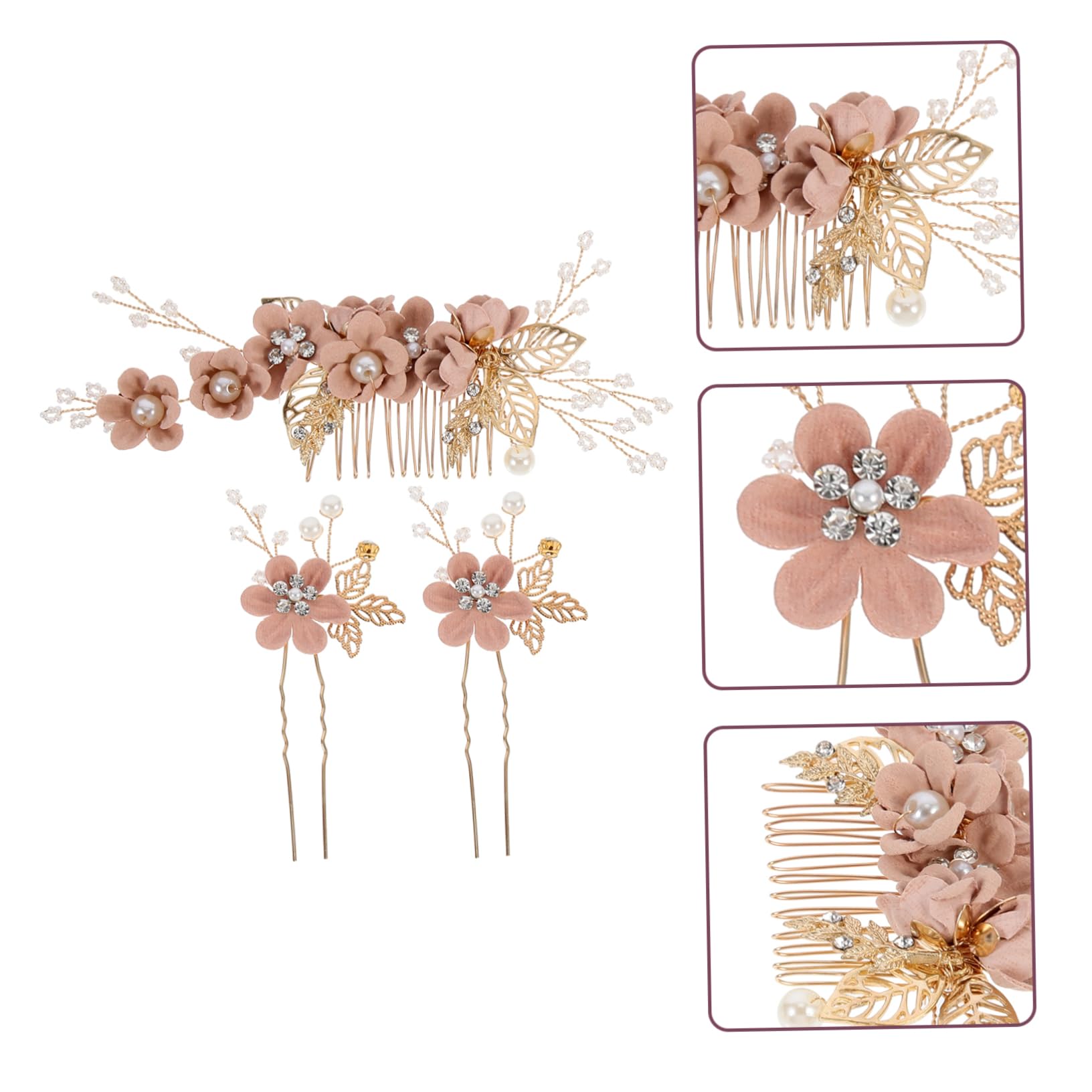Abaodam 15pezzi Eleganti Fermagli Per Da Sposa Accessori Per Matrimonio Chic Per Donne e Ragazze Design Floreale