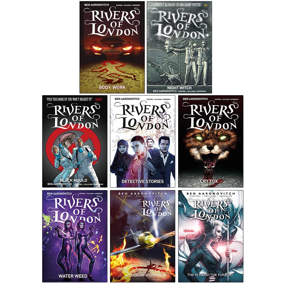 Sponsored Ad – Rivers Of London Series (Vol 1-8) Ben Aaronovitch Collection 8 Books Set (Body Work, Night Witch, Black Mould, Detective Stories, Cry Fox, Water Weed, Action at a Distance, The Fey and the Furious)