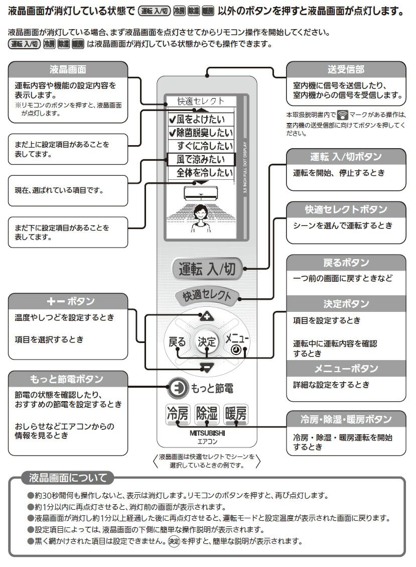 Amazon.co.jp: 三菱 ルームエアコン 霧ヶ峰用 リモコン UG121(M21 EAG