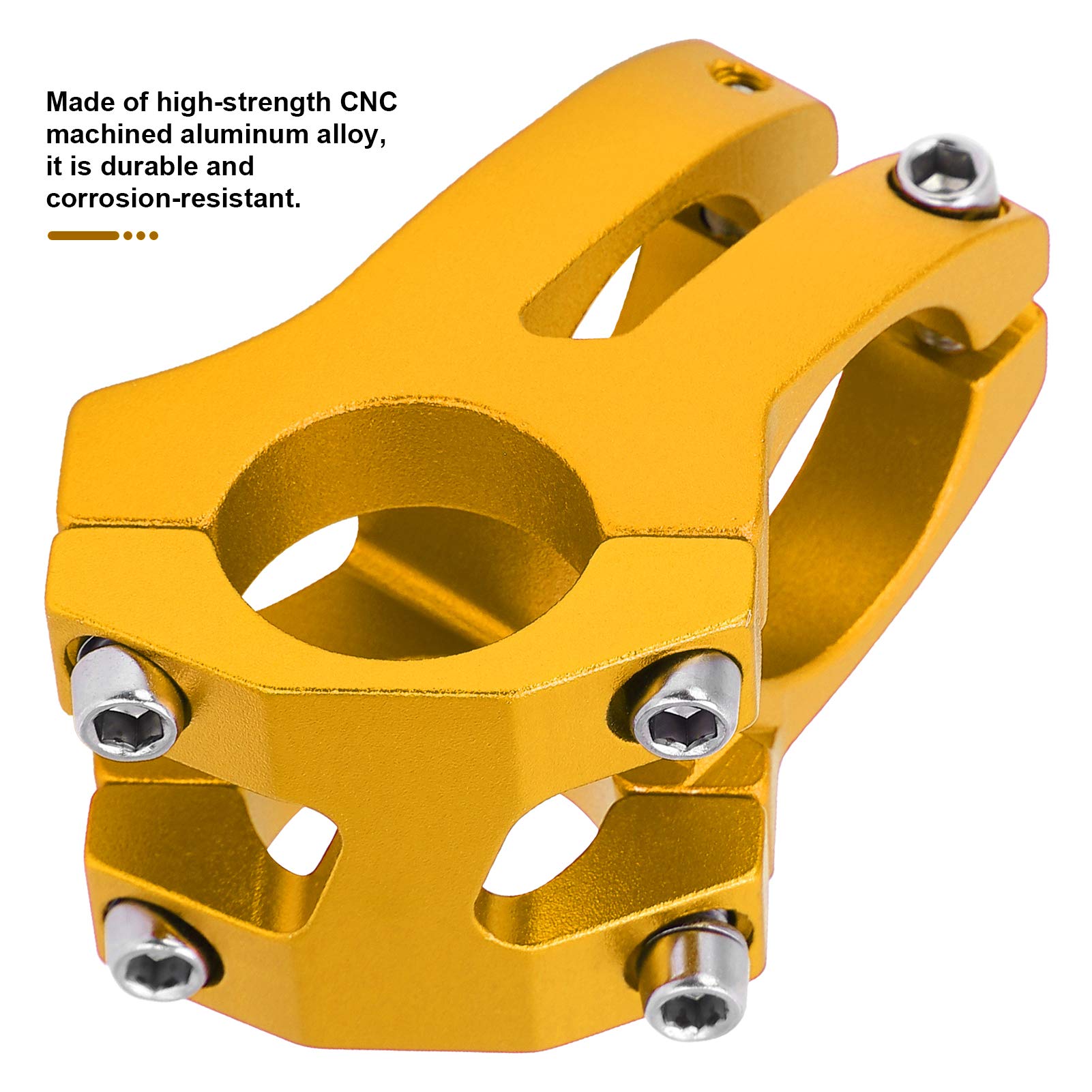 Potence De Vélo Court 25,4 Mm – Alliage Aluminium CNC, 35 Mm, Pour Guidon VTT, Route, Fixe, BMX, DH
