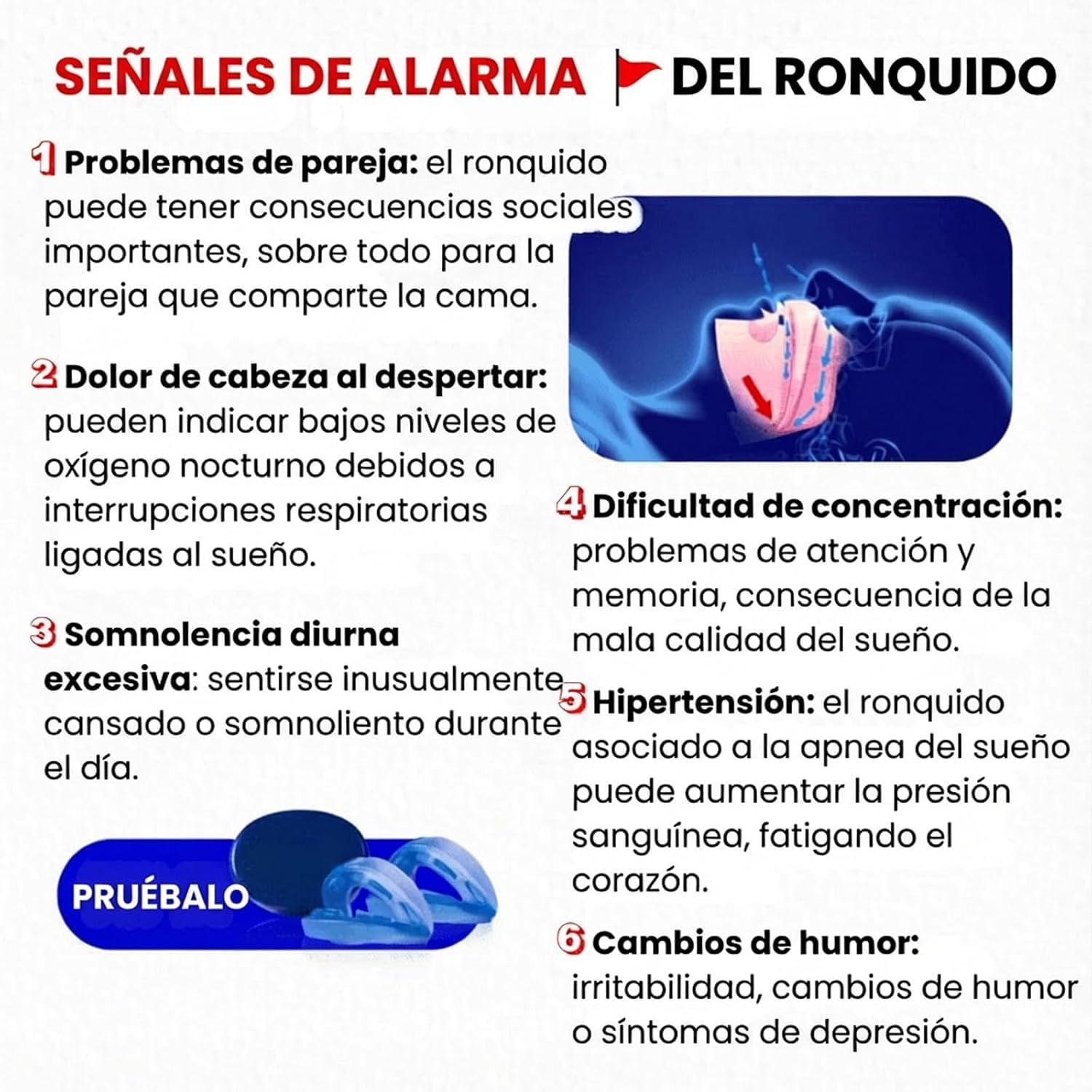 Syruna Boquilla Antironquidos Syruna - Férula bucal,El Diseño Ergonómico Eficazmente los Ronquidos,Fácil de usar y fácil de limpiar Trae paz a tu noche. (1 Pcs) — view 4