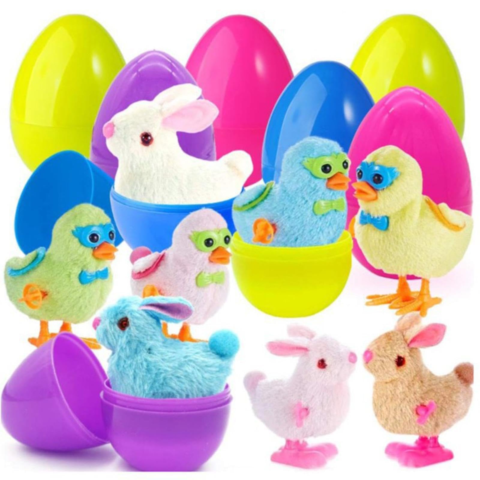 Uova di Pasqua da Spremere, dellyy 6 Pezzi Palla Antistress per Adulti e Bambini, Uova di Pasqua a Decompressione per Decorazioni di Feste Pasquali, Riempimento del Cestino di Pasqua