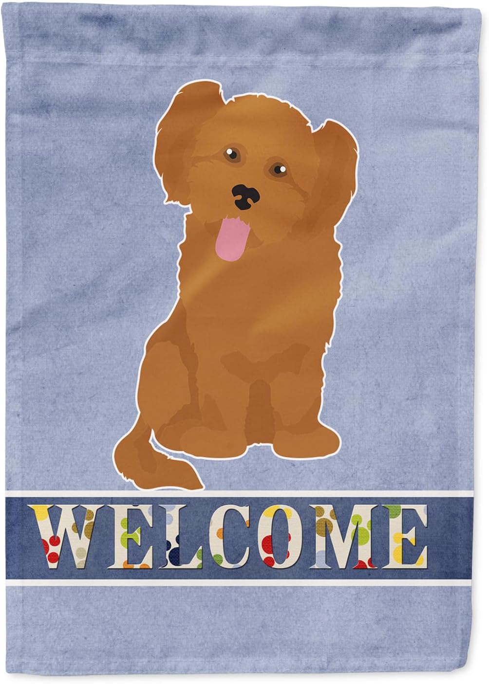 Caroline's Treasures CK3797GF Shih Poo #3 Welcome Garden Flag Mailbox Flag Decorative Yard Flag Banner Outside Patio Artwork Yard Flower Beds, Garden Size, Multicolor
