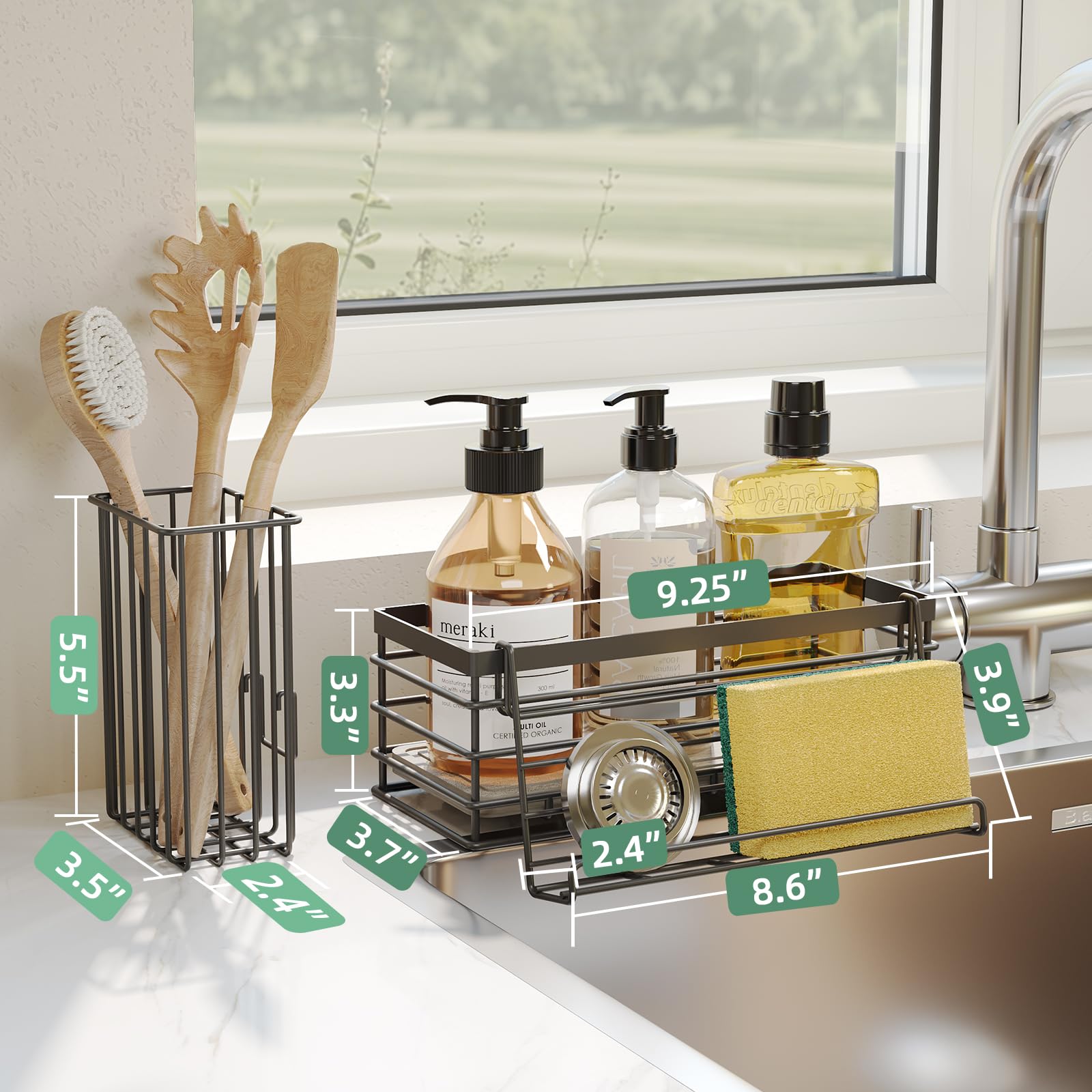 Kitchen Sponge Holder - Keep Sink Tidy -4 Kitchen Sponge Holder - Keep Sink Tidy -4