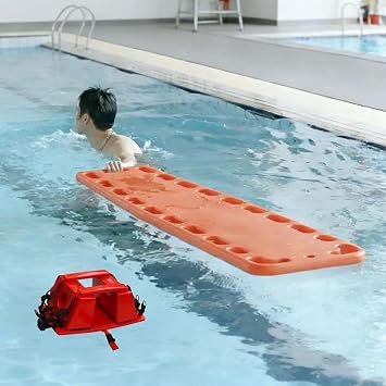 Lifesaving Stretcher Plastic Portable Aquatic Rescue Board, Professional Water Rescue Board, High Buoyancy Lifesaving Float, Emergency Rescue Water Safety Gear