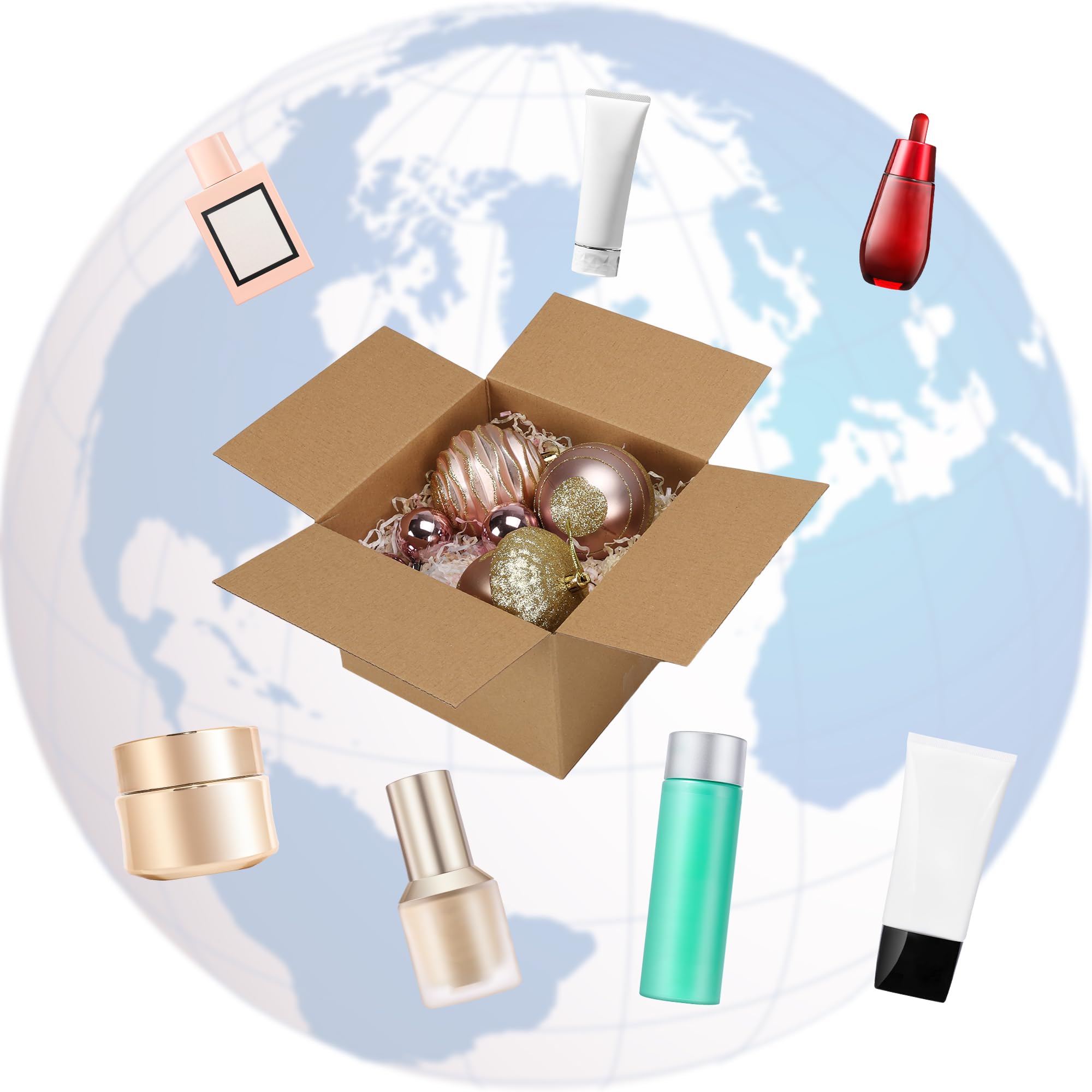 CRUGLA 40 Packs 7x7x5 Shipping Boxes For Small Business