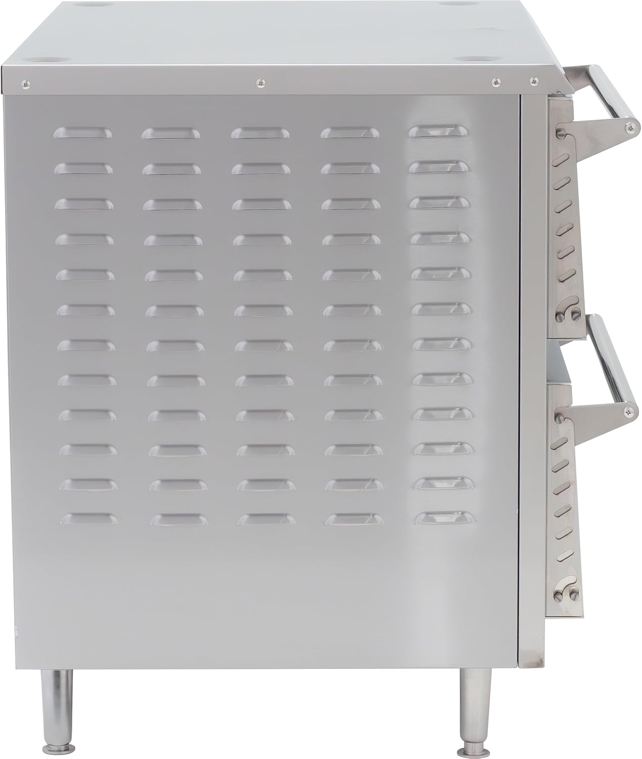 Kratos Commercial Oven, Double-Deck Countertop Electric Pizza/Bakery Oven, Stainless Steel, Cooks 18" Diameter Pizzas, 240V, 3200W (29M-063)