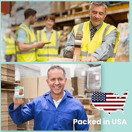 Miniatura 7 de Welnove Separador de dedos de gel, paquete de 12 espaciadores de dedos meñiques, espaciadores de dedos pequeños de silicona con infusión de extracto