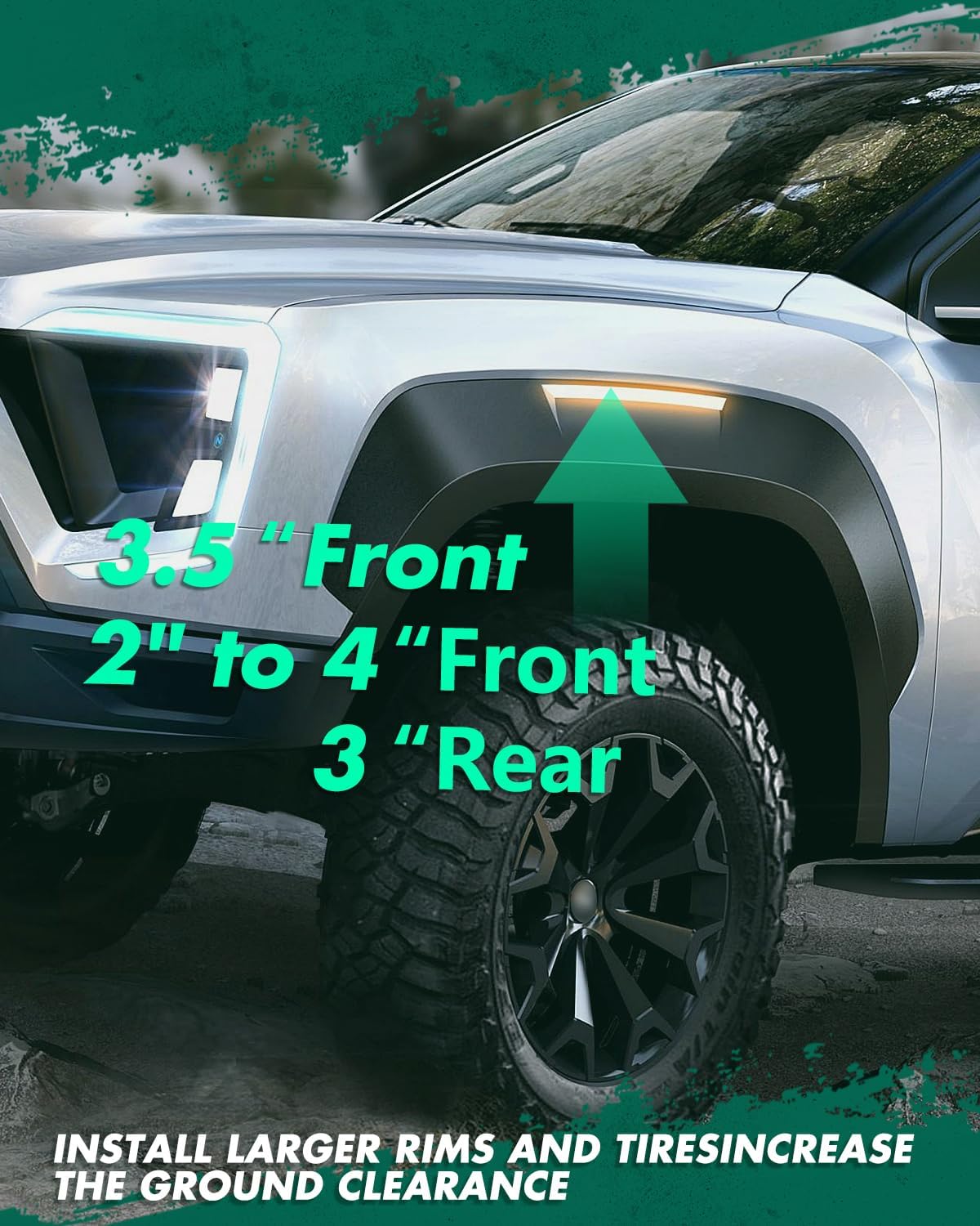 SCITOO 3.5" Front 2" to 4" Front 3 inch Rear Lift Leveling Kit For Ford For F-250 Super Duty 2005-2022 | Lift Kit For Ford For F-350 Super Duty 2005-2022 Coil Spring Spacer