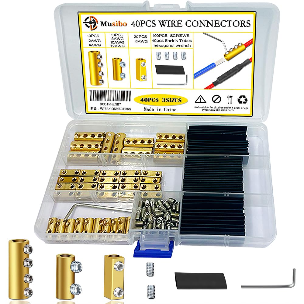 TOP! 20pcs 8 Gauge Wire Connectors,8 AWG Docking Connector Quick Wiring Connection Terminal 20A - View #4