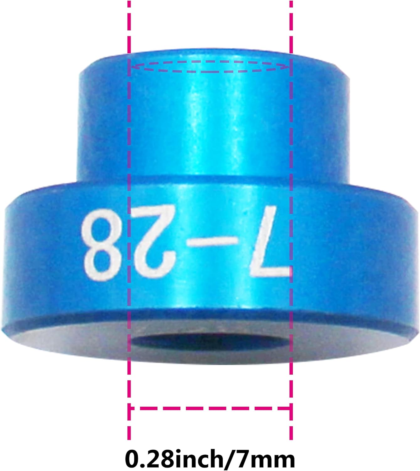 Bullet Comparator Body with 14 Bullet Insert,Available in Sizes from 0.17 Caliber to 0.45 Caliber.