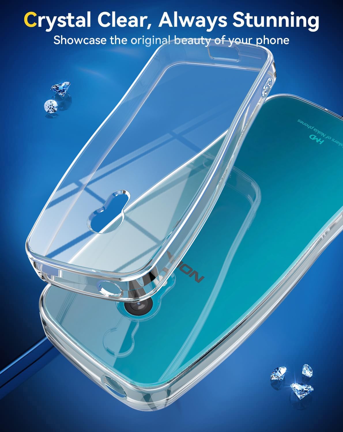 Peakally Coque Nokia 8.1, Ultra Fine TPU Silicone Transparent Souple Housse Etui Coque Pour