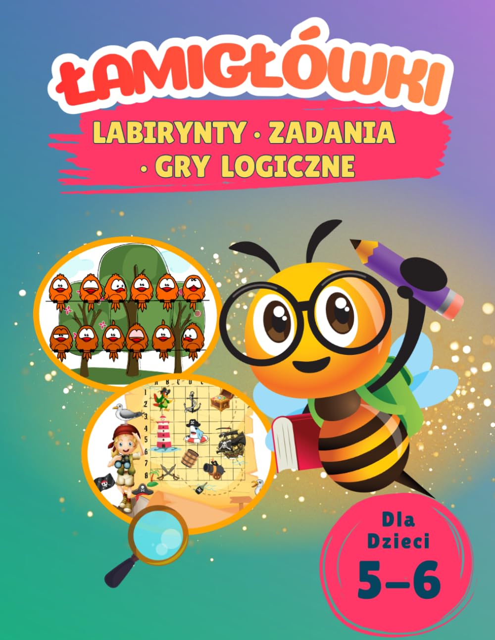 Łamigłówki Labirynty, Zadania, Gry logiczne dla Dzieci 5-6