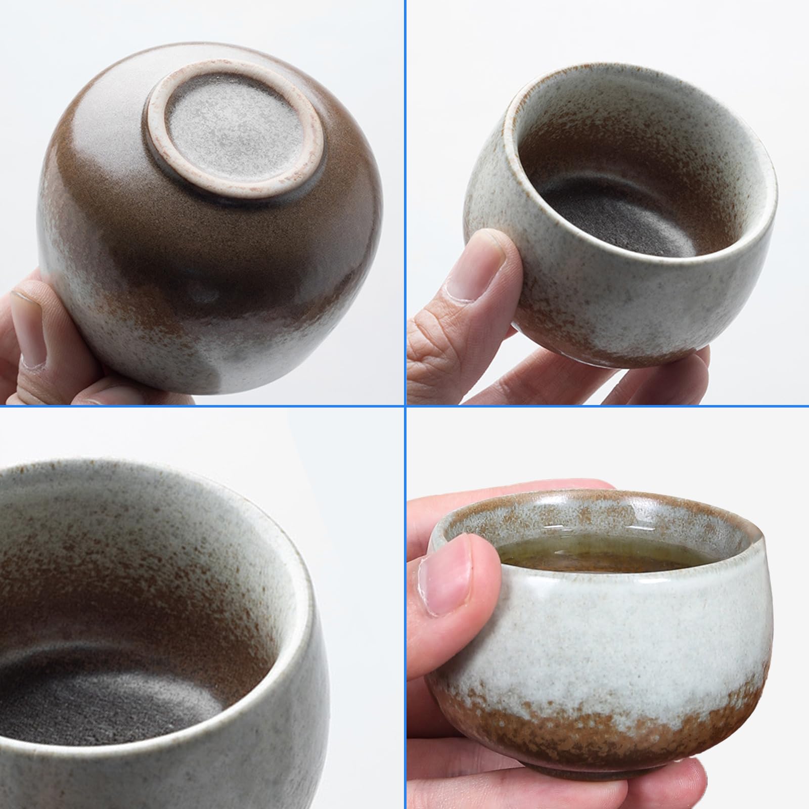 Set Tazzine Caffè 5 Elementi Set 5 Tazzine Espresso In Ceramica - 50ml Pareti Spesse Per Caffè E Tè Tazze Espresso